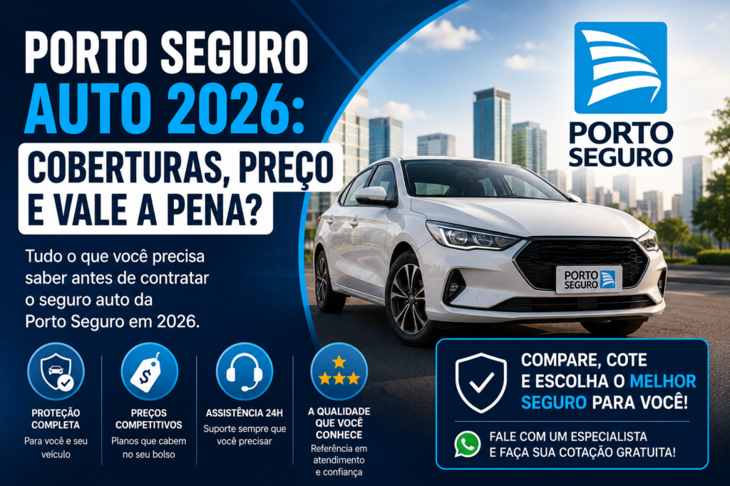 Porto Seguro Auto 2026: coberturas, preço e vale a pena?